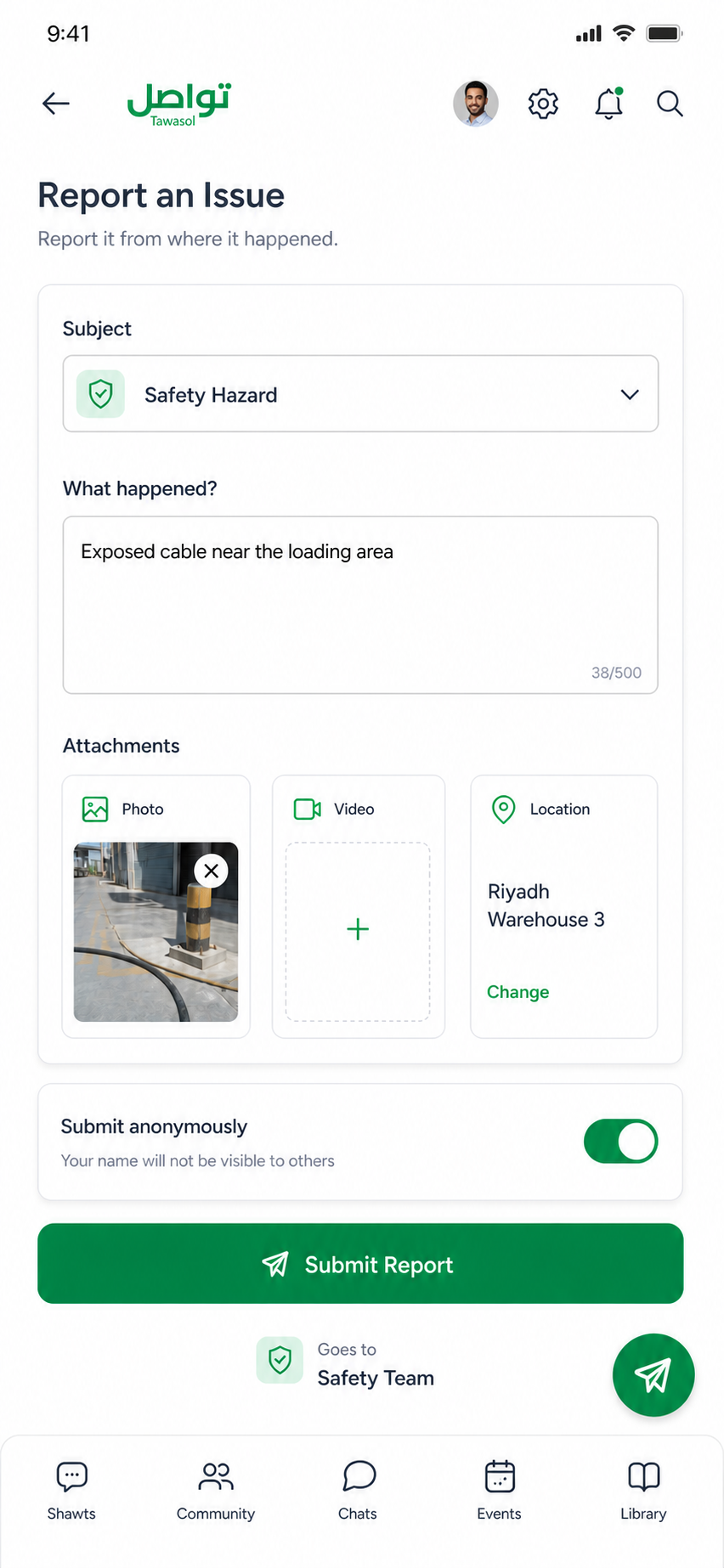 Tawasol — Field reporting